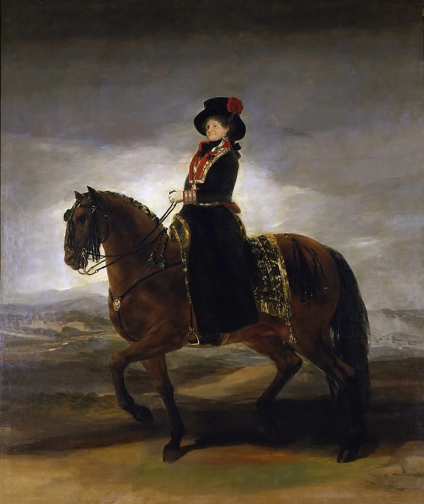 Francisco de Goya y Lucientes - 441, Ritratto equestre di Maria Luisa of Parma, Museo del Prado, Madrid